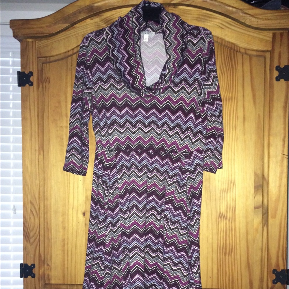 COWL NECK DRESS